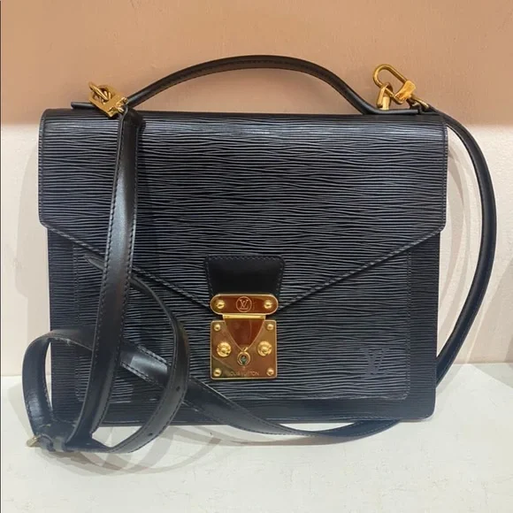 🔴SOLD🔴 Louis Vuitton Monceau Black Epi Leather - Picture 1 of 15